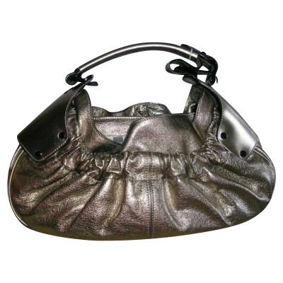 Burberry Handtasche aus Leder in Silbern