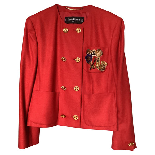 LOUIS FERAUD Women's Blazer in Red Size: FR 42