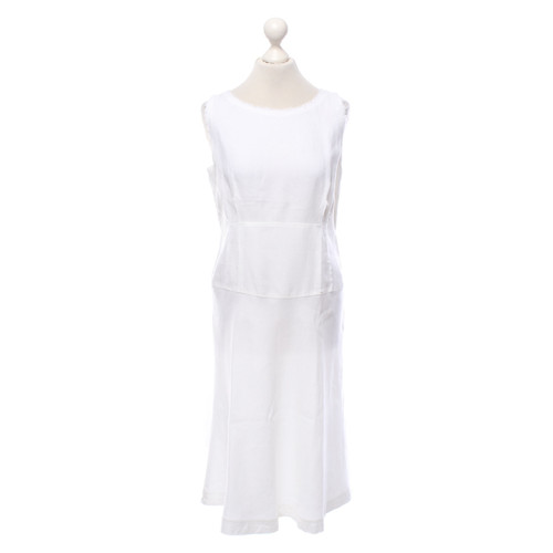 TONI GARD Damen Kleid aus Leinen in Weiß Größe: DE 40