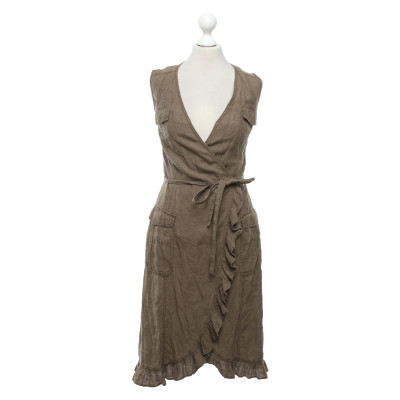 Max Mara Dress Linen in Brown