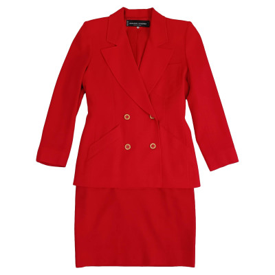 Jean Louis Scherrer Suit Wool in Red