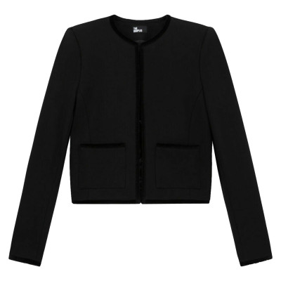 The Kooples Giacca/Cappotto in Cotone in Nero