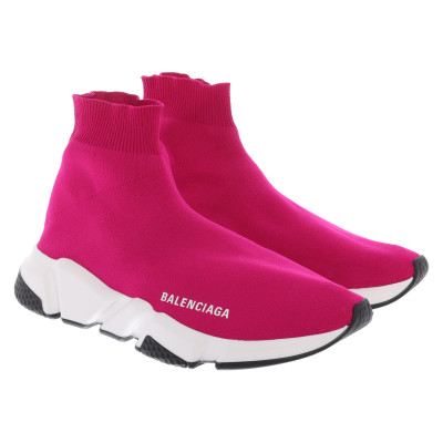 Balenciaga Speed Sock Sneakers in Fuchsia