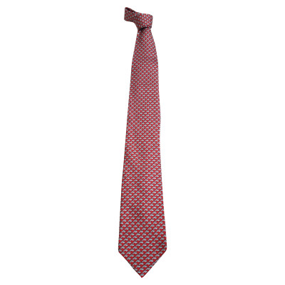 Hermès Krawatte Silk in Red