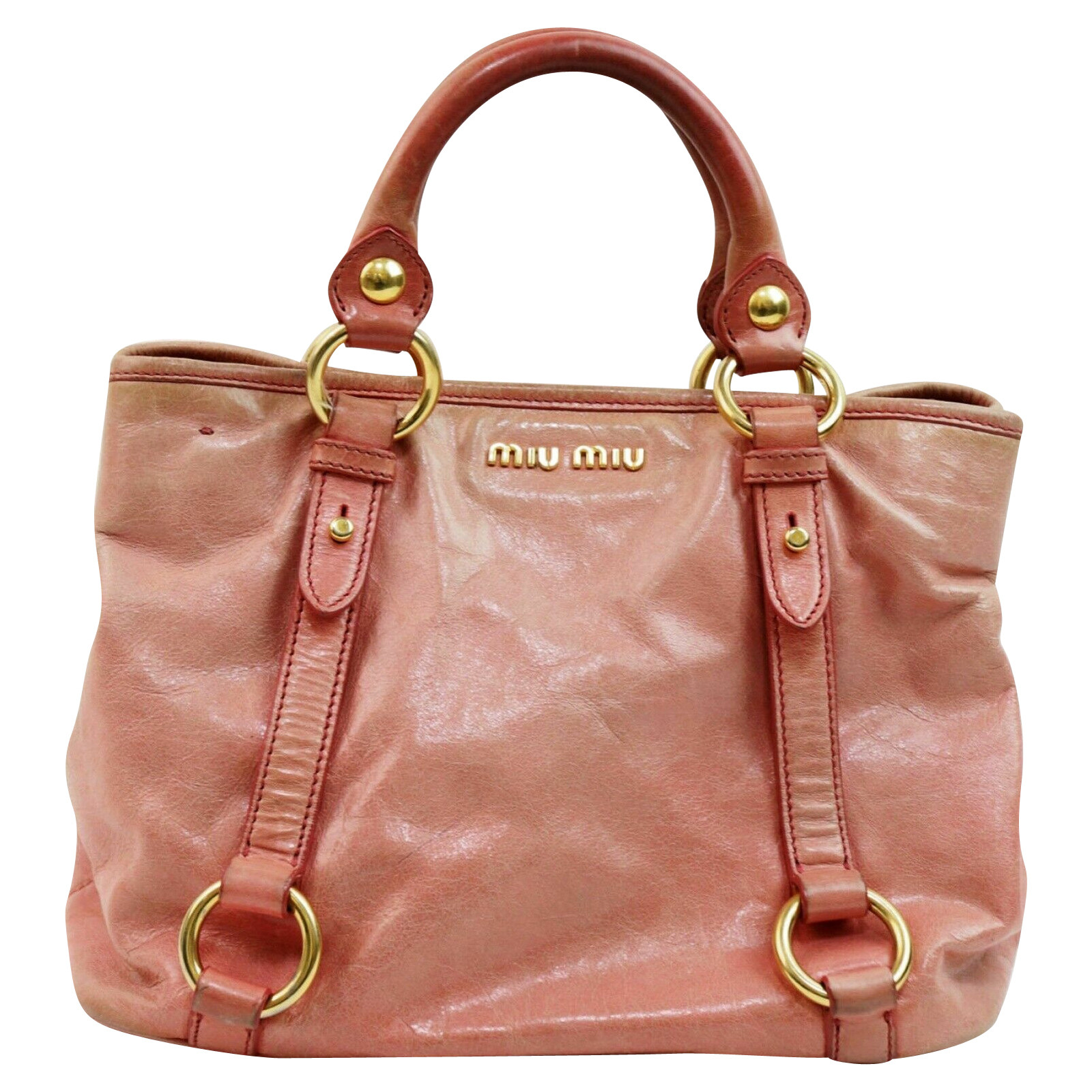 Miu Miu Handtasche aus Leder in Rosa / Pink - Second Hand Miu Miu Handtasche  aus Leder in Rosa / Pink gebraucht kaufen für 225€ (4362225)
