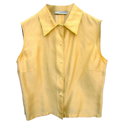 Ermanno Scervino Top Silk in Yellow