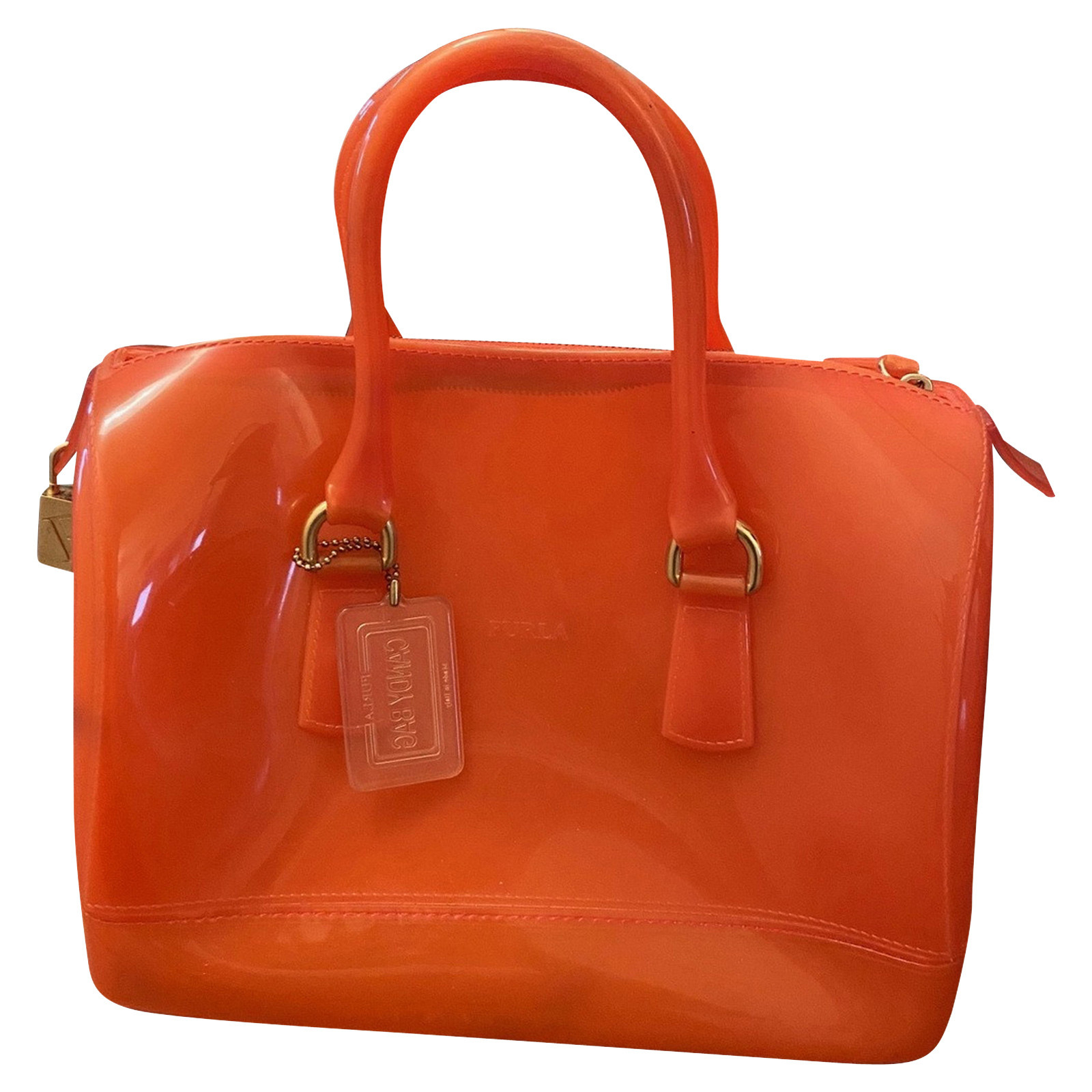 FURLA Women's Handtasche in Orange | Second Hand