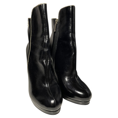Armani Jeans Boots Patent leather in Black