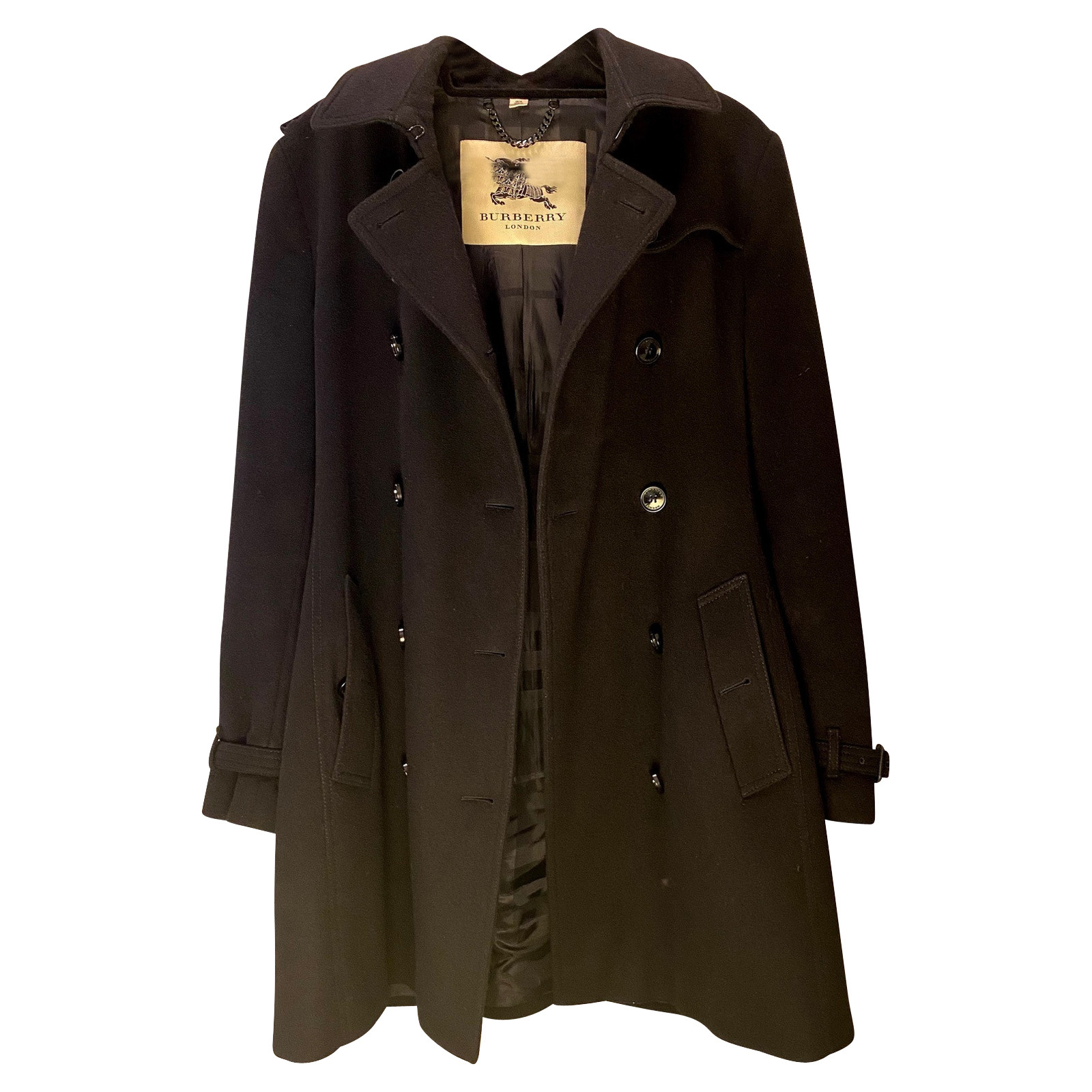 BURBERRY PRORSUM Women's Jacke/Mantel aus Wolle in Schwarz