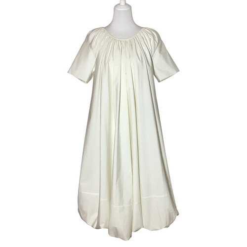 JIL SANDER Damen Kleid aus Baumwolle in Creme Größe: DE 38
