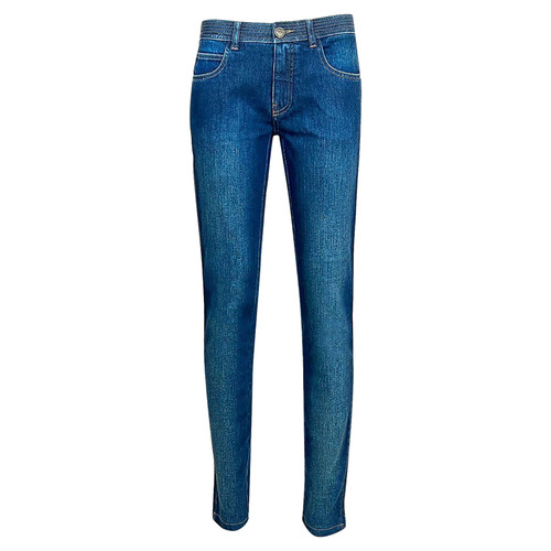 CHANEL Femme Jeans en Coton en Bleu en Taille: W 23 L 28