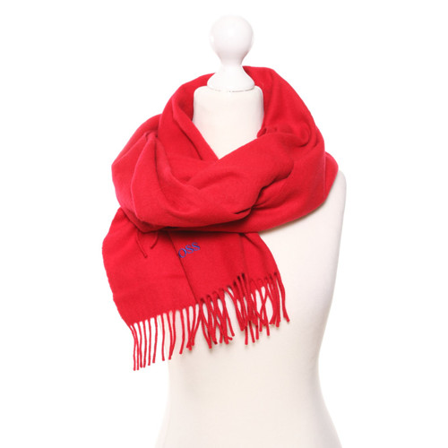 HUGO BOSS Damen Schal/Tuch aus Kaschmir in Rot | Second Hand