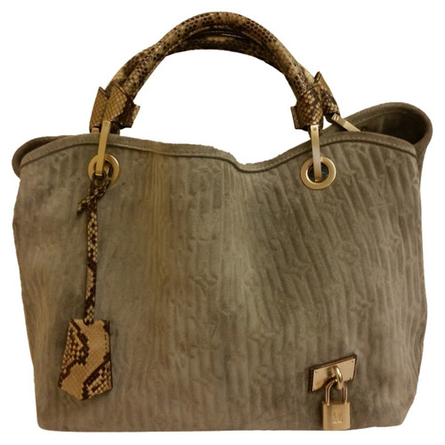 LOUIS VUITTON Women's Whisper Bag Suede in Olive