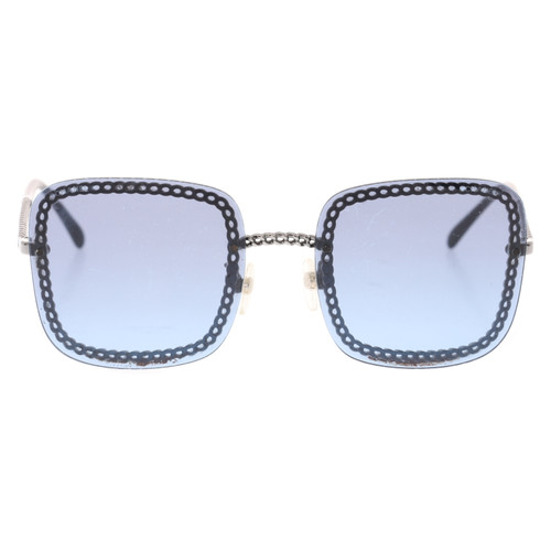 CHANEL Damen Sonnenbrille in Blau | Second Hand