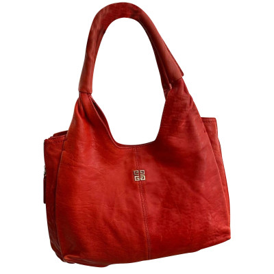 Givenchy Shopper Leer in Rood
