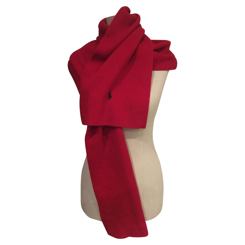 ralph lauren red scarf