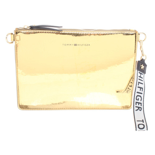 TOMMY HILFIGER Women's Clutch Bag in Gold | Second Hand