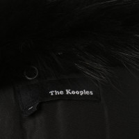 The Kooples Cappotto con pelliccia trim