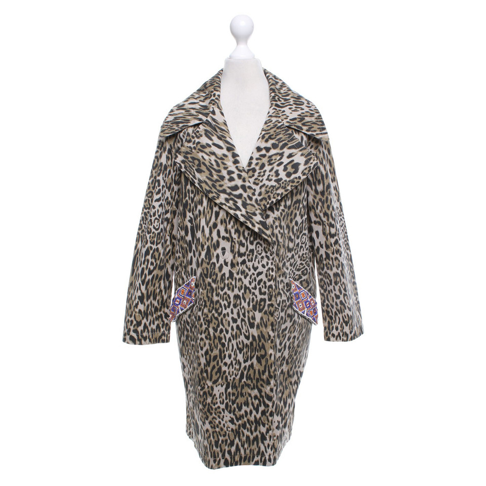 Bazar Deluxe Coat with leopard print