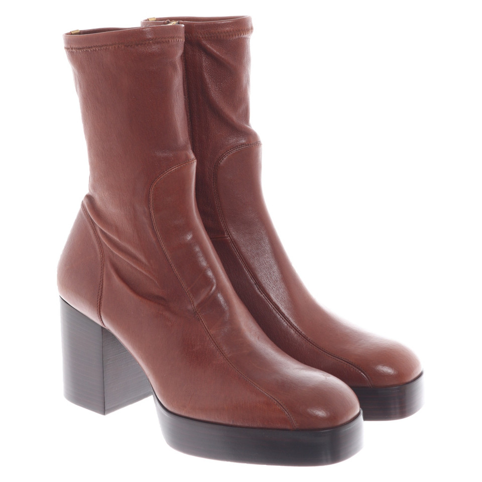 Chloé Ankle boots Leather in Brown