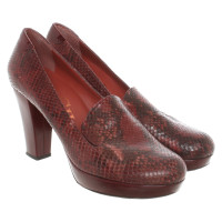 Paco Gil Pumps/Peeptoes Leather in Bordeaux