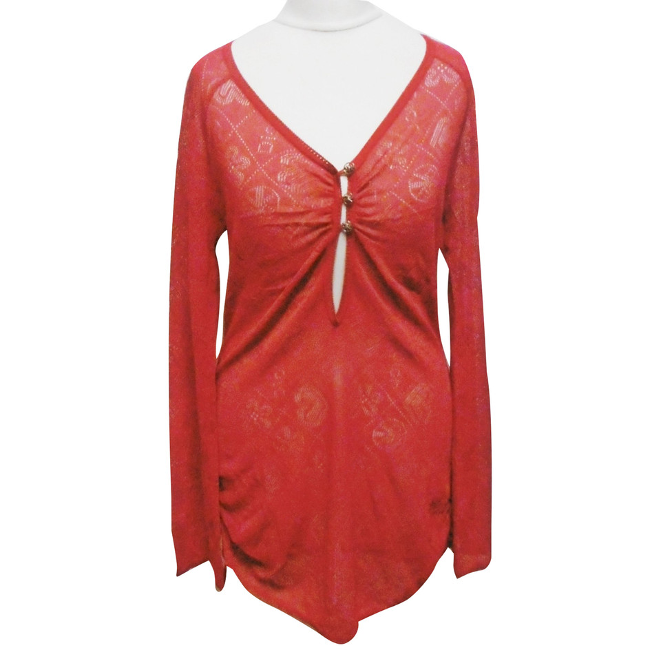 Christian Dior Bovenkleding Viscose in Rood