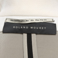 Roland Mouret Jacke/Mantel aus Wolle in Creme