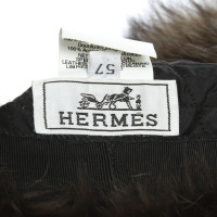 Hermès Cappello/Berretto in Pelle in Marrone