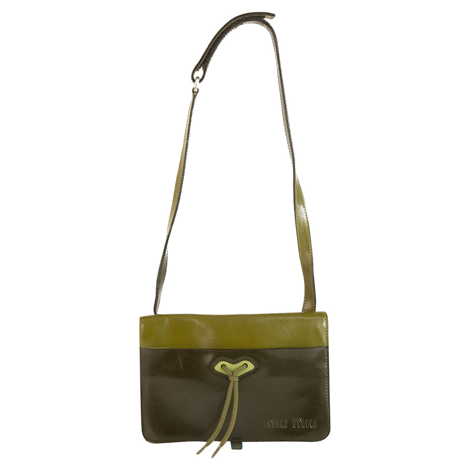 Miu Miu Handbag Leather in Olive
