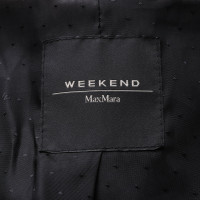 Max Mara Jacke/Mantel aus Leder in Schwarz