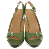 Hermès Sandales en vert