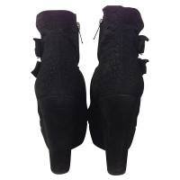 The Kooples black suede ankle boot