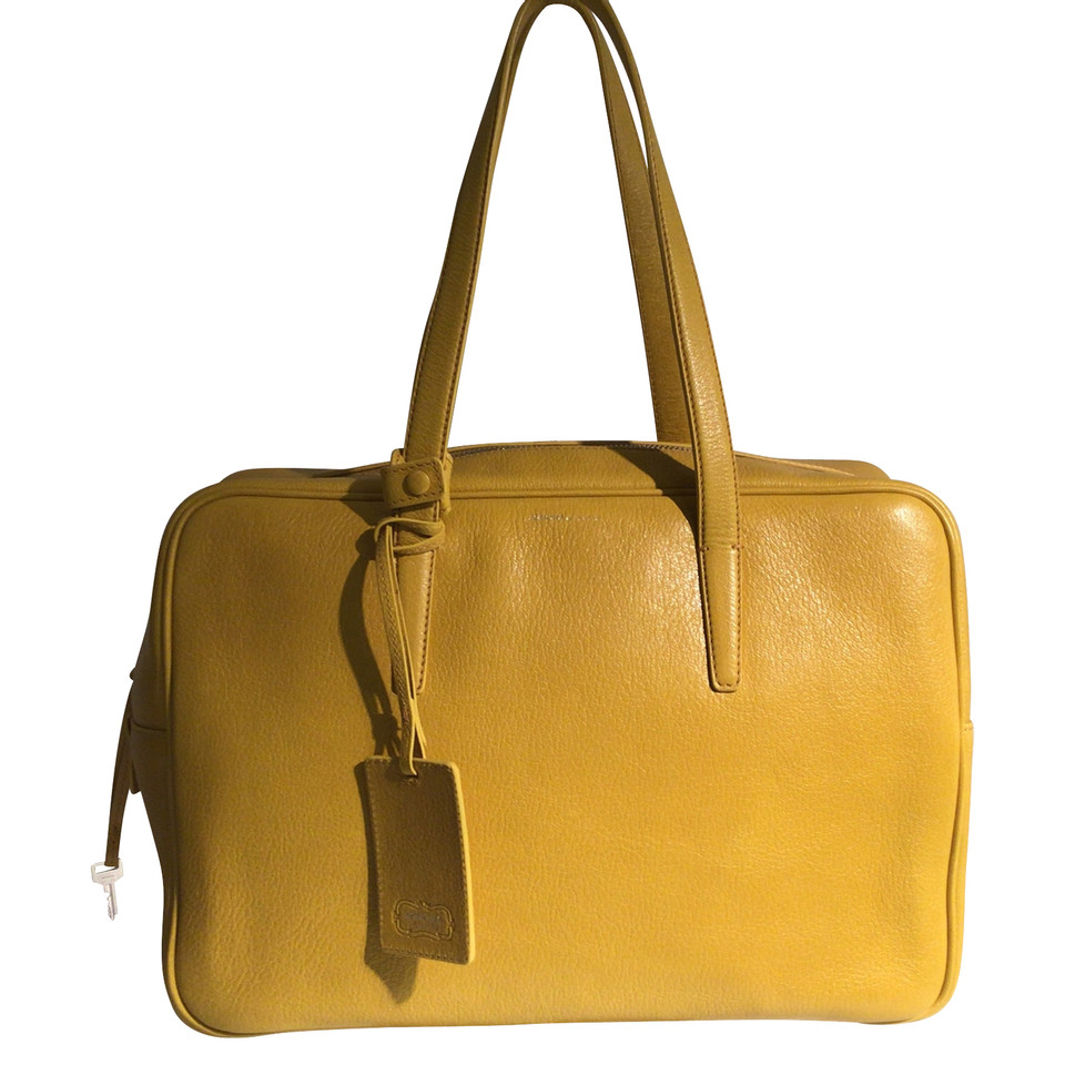 Agnona Shoulder bag Leather in Yellow