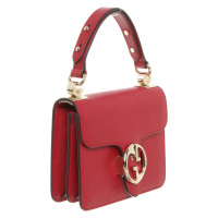 Gucci 1973 Shoulder Bag Mini aus Leder in Rot