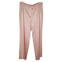 Armani Pantaloni di seta in rosa