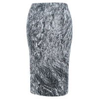 Alexander McQueen Skirt Cotton in Silvery