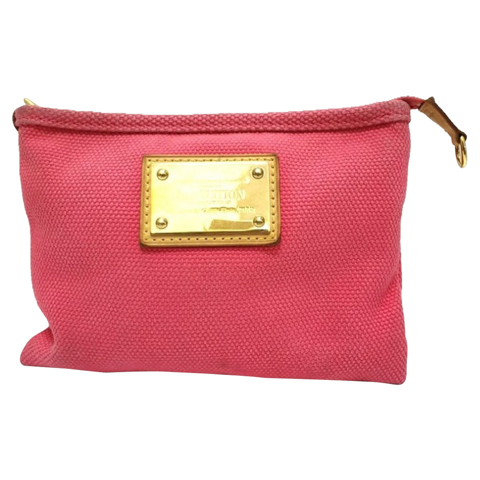 Louis Vuitton Clutch Bag Cotton in Pink