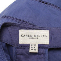 Karen Millen top in blue / white