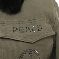 Philipp Plein Jacke mit Pelzbesatz