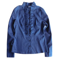 Chanel Ruffle shirt in blue