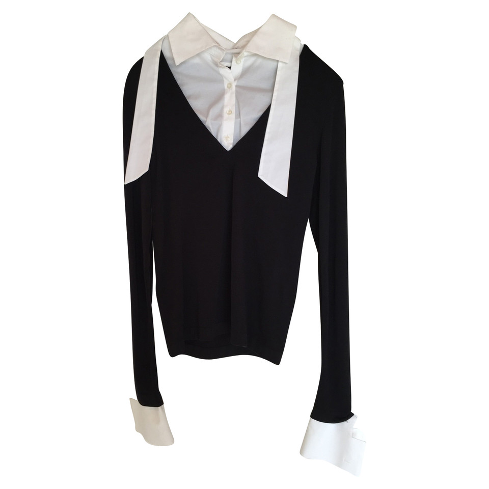 Wolford Stretch blouse with cotton collar