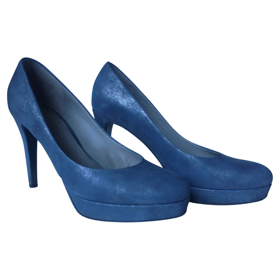 Kennel & Schmenger Pumps/Peeptoes Leather in Blue