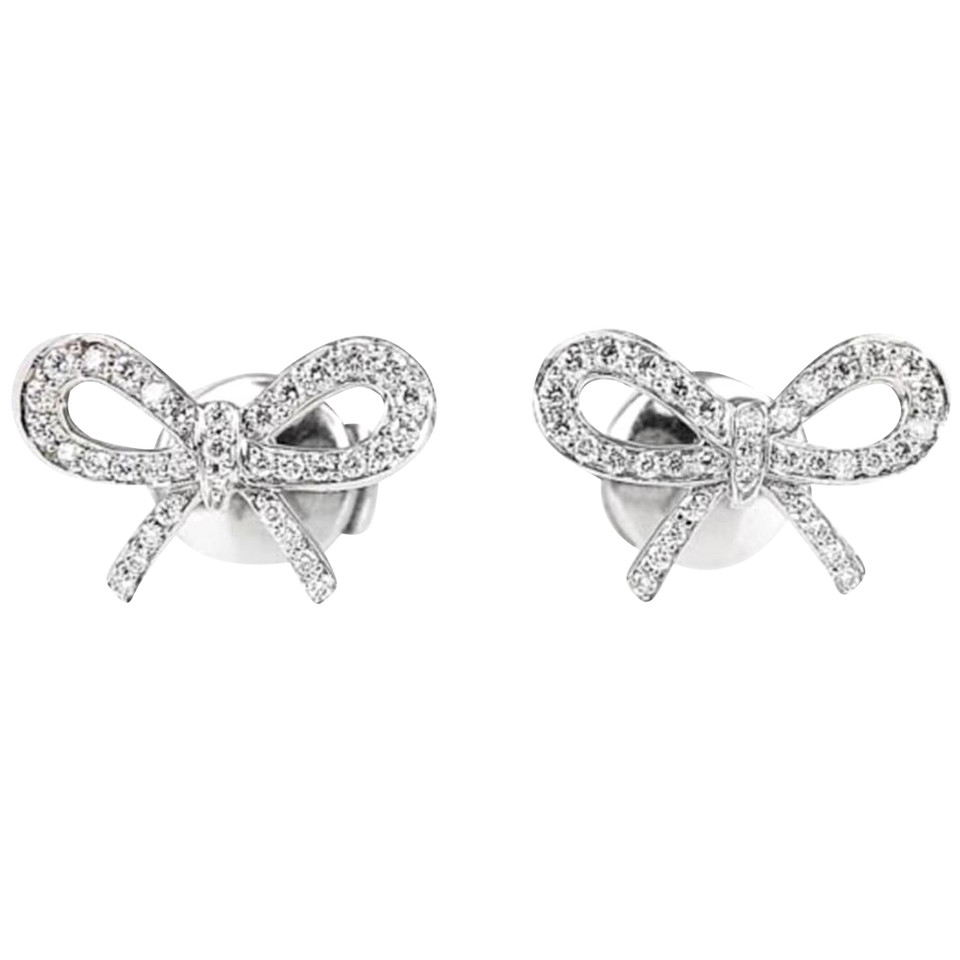 Tiffany & Co. Earring Platinum in Silvery