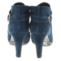 Sergio Rossi Wildleder-Stiefeletten in Blau