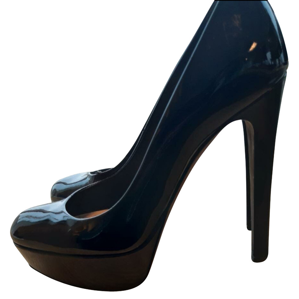 Dior Wedges Patent leather in Black