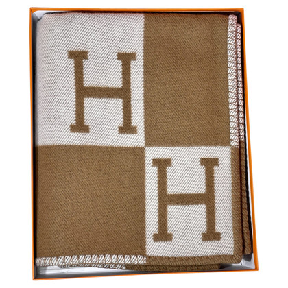 Hermès Avelon Decke aus Wolle in Braun