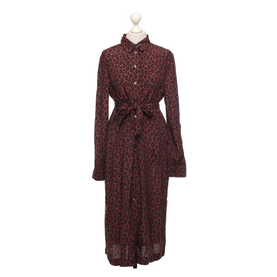 A.P.C. Dress Viscose in Bordeaux