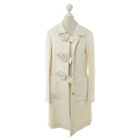 Phillip Lim Linen coat with roses applications