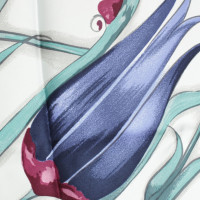 Hermès Zijden sjaal in de kleuren blauw