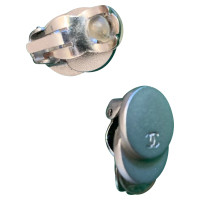 Chanel Ohrring aus Stahl in Silbern